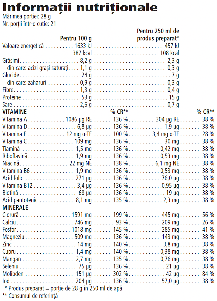 Protein Drink Mix Vanilie 588g