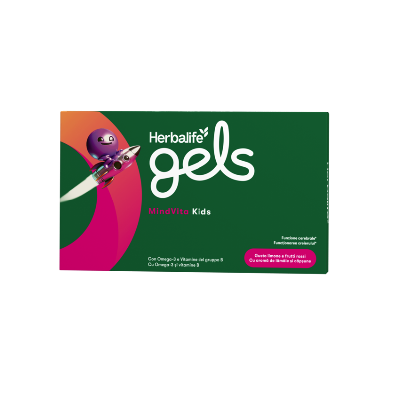 Herbalife Gels MindVita Kids - Lămâie și Căpșuni