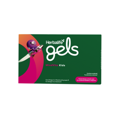 Herbalife Gels MindVita Kids - Lămâie și Căpșuni