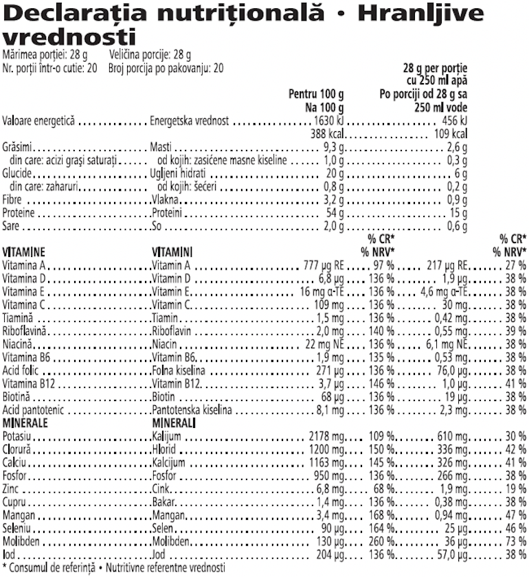 Protein Drink Mix Vegan Vanilie 550g